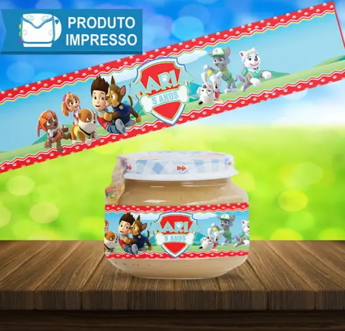 Adesivo Papinha Patrulha Canina Menina