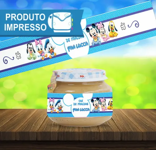 Adesivo Papinha Turma do Mickey Baby