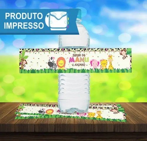 Adesivo para Água 500ml Safari Menina