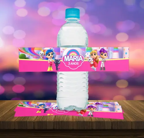 Adesivo para Água 500ml Vera e o Reino do Arco-Íris
