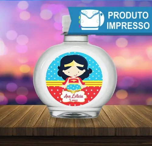 Adesivo para Água Ouro Fino Mulher Maravilha