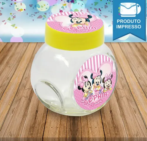 Adesivo para Baleiro Minnie Baby