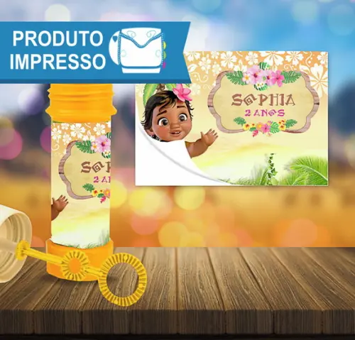 Adesivo para Bolha de Sabão da Moana Baby