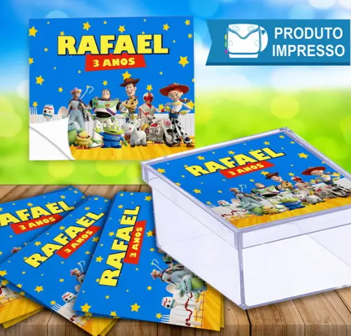 Adesivo para Caixa Acrilica Toy Story 4