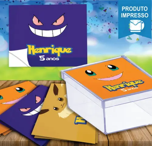 Adesivo para Caixa Pokemon