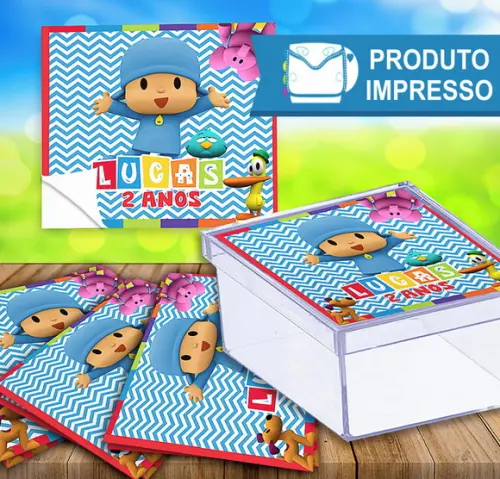 Adesivo para Caixinha Pocoyo Nº02