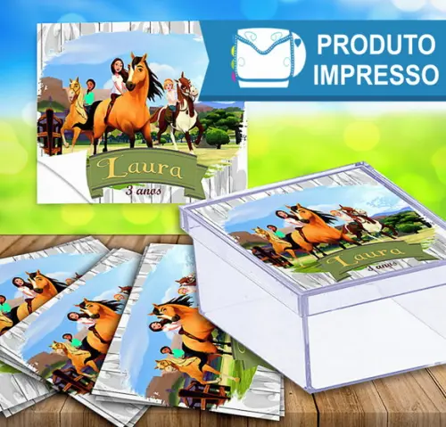 Adesivo para Caixinha Spirit O Corcel Indomável