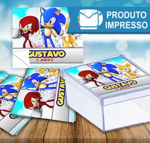 Adesivo para Caixinha Sonic