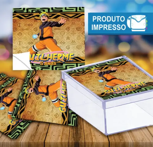 Adesivo para Caixinha Naruto