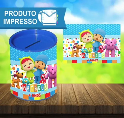 Adesivo para Cofrinho Pocoyo