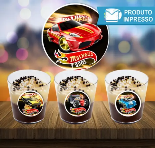 Adesivo para Copinho Hot Wheels