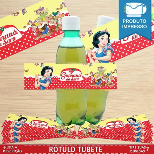 Adesivo para Guaraná Branca de Neve