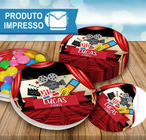 Adesivo para Latinha Cinema