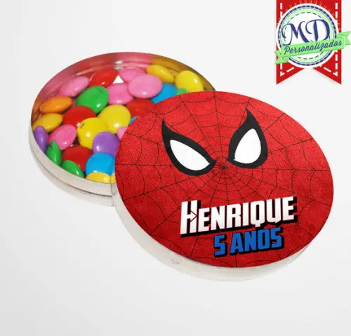 Adesivo para Latinha Homem Aranha