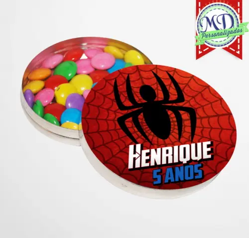 Adesivo para Latinha Homem Aranha