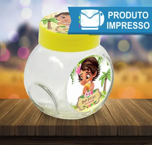 Adesivo para Mini Baleiro Moana Baby