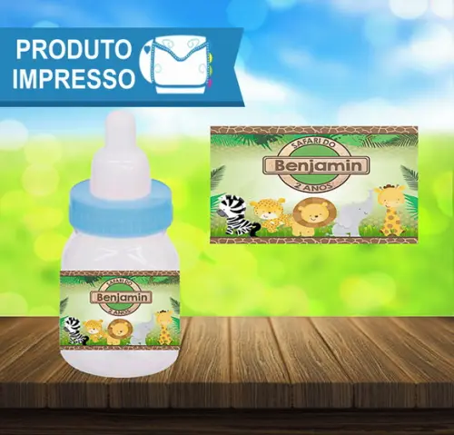 Adesivo para Mini Mamadeira Safari
