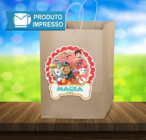 Adesivo para Sacola Patrulha Canina