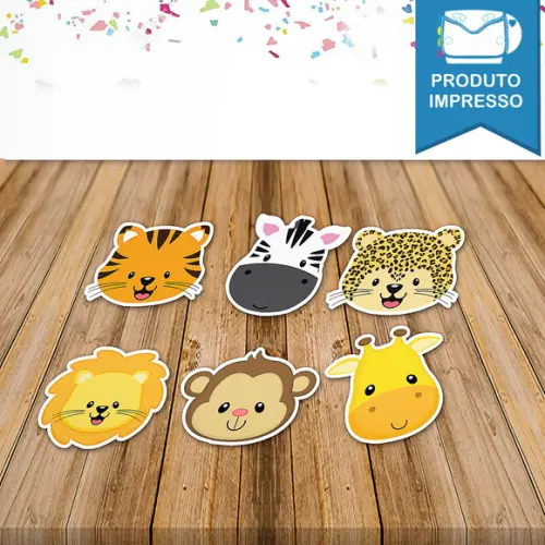 Adesivo para Sacolinha Animais do Safari