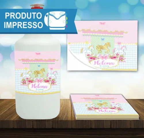 Adesivo para Squeeze Carrossel