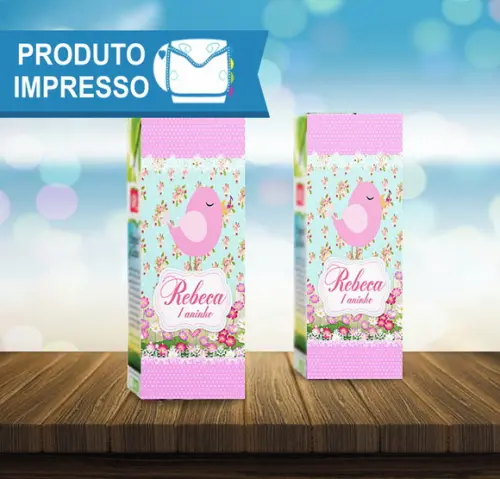 Adesivo para Suco Passarinhos 200ml
