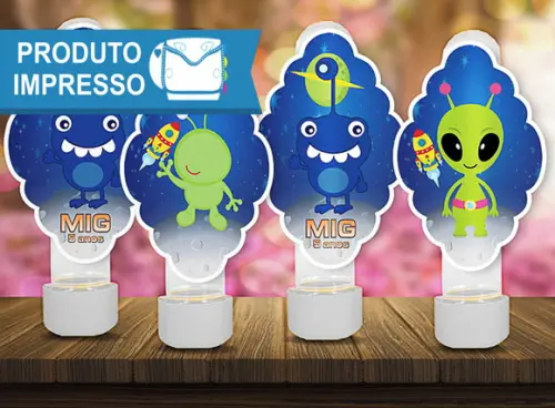 Adesivo para Tubete Alienígenas