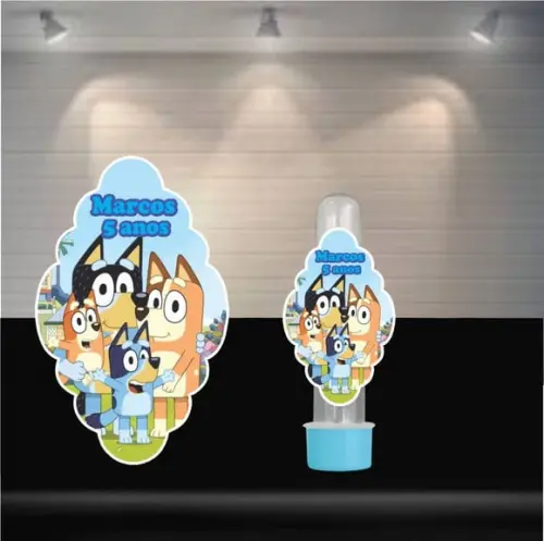 Adesivo para Tubete Bluey