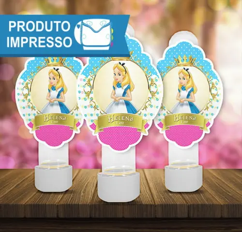 Adesivo para Tubete Alice no País das Maravilhas