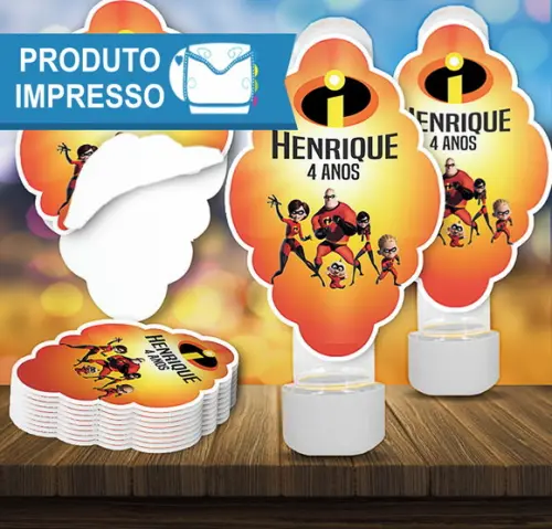Adesivo para Tubete Os Incríveis