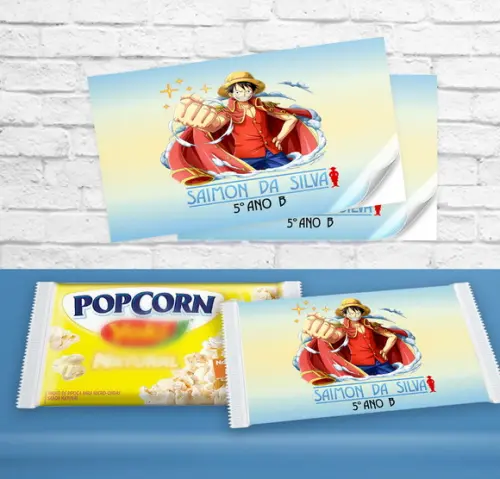 Adesivo Pipoca ONE PIECE