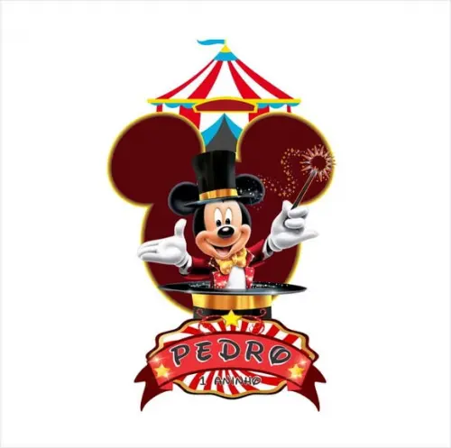 Adesivo Quadro Circo Mickey - Daiane Viegas