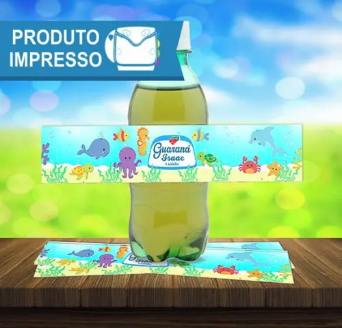 Adesivo Refrigerante Fundo do Mar