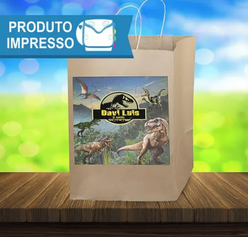 Adesivo Sacola Dinossauro