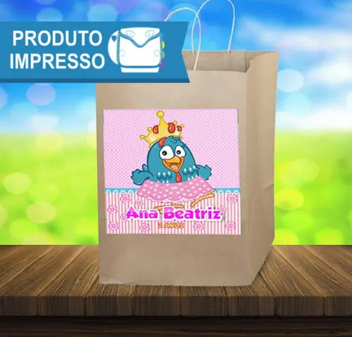 Adesivo Sacola Galinha Pintadinha