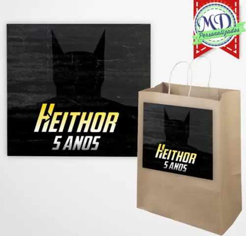 Adesivo Sacola Batman