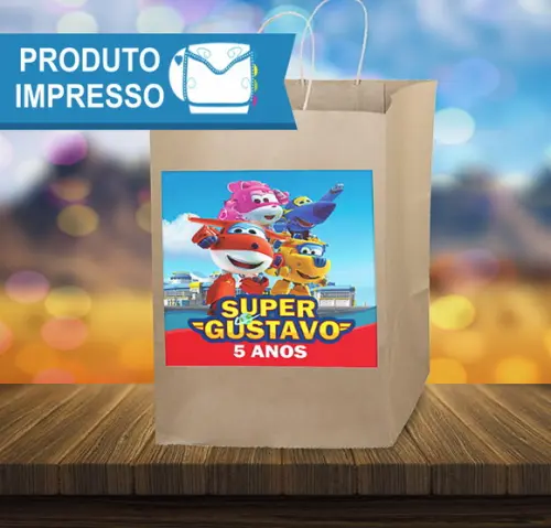 Adesivo Sacola Super Wings