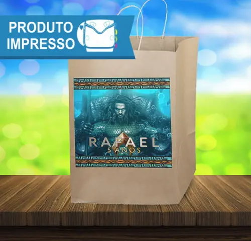 Adesivo Sacolinha Aquaman