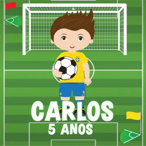 Adesivo Sacolinha Brasil Futebol