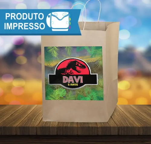 Adesivo Sacolinha Jurassic Park