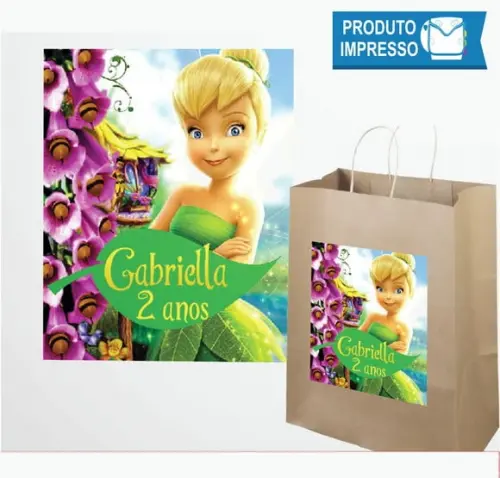 Adesivo Sacolinha Papel Tinker Bell
