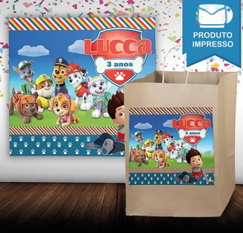 Adesivo Sacolinha Patrulha Canina