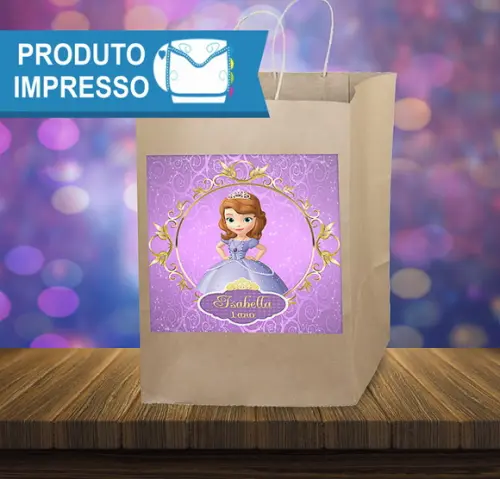 Adesivo Sacolinha Princesa Sofia