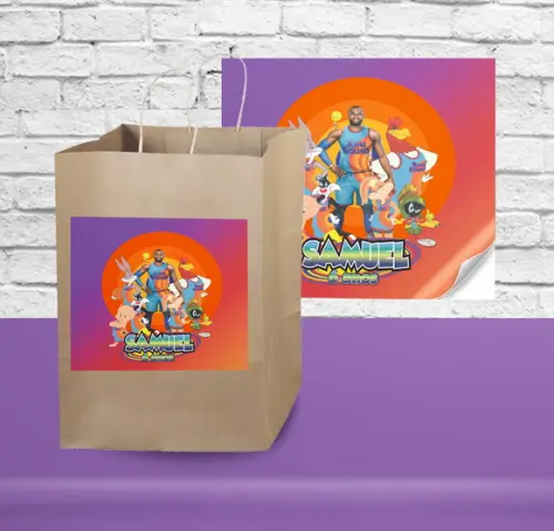 Adesivo Sacolinha SPACE JAM