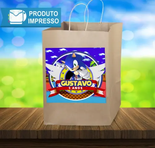 Adesivo Sacolinha Sonic