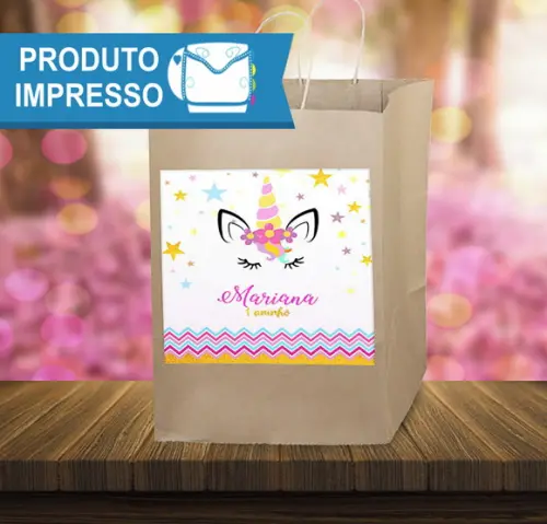 Adesivo Sacolinha Unicórnio