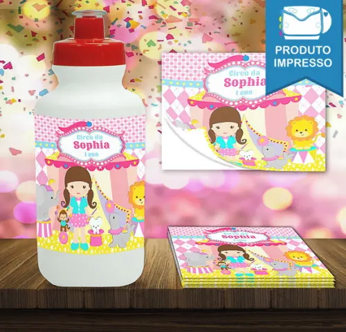 Adesivo Squeeze Circo Menina