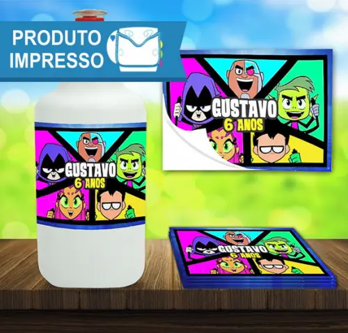 Adesivo Squeeze Jovens Titans