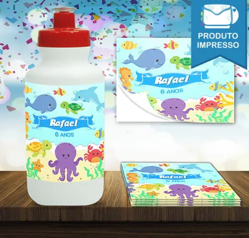 Adesivo Squeeze Fundo do Mar
