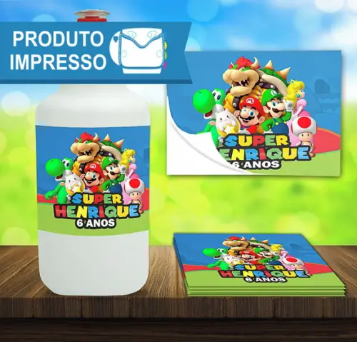 Adesivo Squeeze Super Mário