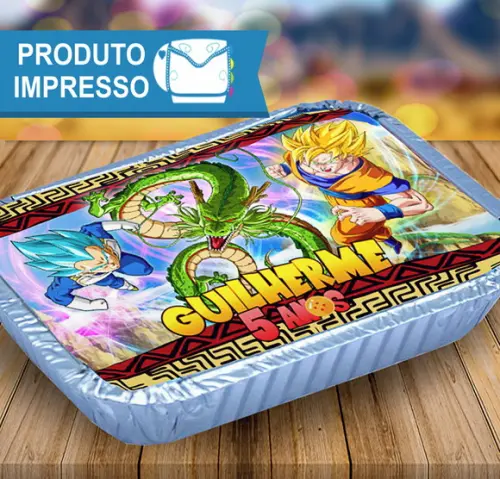 Adesivo Tampa Marmitinha Dragon Ball